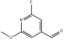 4-Pyridinecarboxaldehyde, 2-fluoro-6-methoxy- Struktur