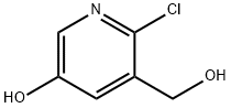 3-Pyridinemethanol, 2-chloro-5-hydroxy- Struktur