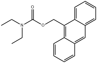 9-anthrylmethyl N,N-diethylcarbamate Struktur