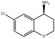 2H-1-Benzothiopyran-4-amine, 6-chloro-3,4-dihydro-, (4S)- Struktur