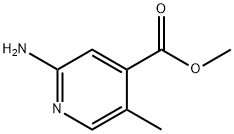 4-Pyridinecarboxylic acid, 2-amino-5-methyl-, methyl ester Struktur