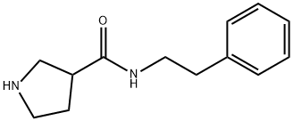 N-(2-Phenylethyl)pyrrolidine-3-carboxamide Struktur