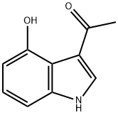 1-(4-hydroxy-1H-indol-3-yl)ethan-1-one Struktur