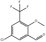 5-Chloro-2-methoxy-3-(trifluoromethyl)benzaldehyde Struktur