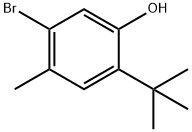 Phenol, 5-bromo-2-(1,1-dimethylethyl)-4-methyl- Struktur