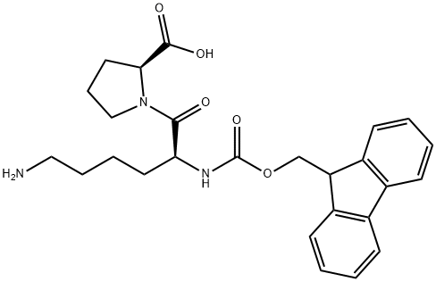 L-Proline, N2-[(9H-fluoren-9-ylmethoxy)carbonyl]-L-lysyl- Struktur