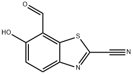 7-Formyl-6-hydroxybenzothiazole-2-carbonitrile Struktur