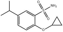 2-cyclopropyloxy-5-propan-2-ylbenzenesulfonamide Struktur