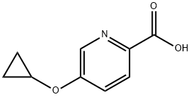 5-cyclopropoxypyridine-2-carboxylic acid Struktur