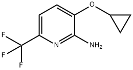 3-cyclopropoxy-6-(trifluoromethyl)pyridin-2-amine Struktur