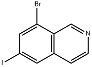 Isoquinoline, 8-bromo-6-iodo- Struktur