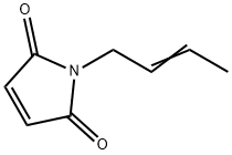 1H-Pyrrole-2,5-dione, 1-(2-buten-1-yl)- Struktur