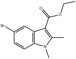 1H-Indole-3-carboxylic acid, 5-bromo-1,2-dimethyl-, ethyl ester Struktur