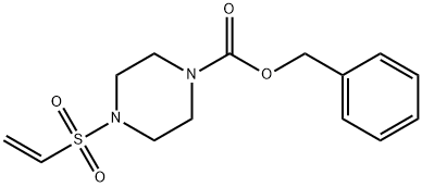 1-Piperazinecarboxylic acid, 4-(ethenylsulfonyl)-, phenylmethyl ester Struktur