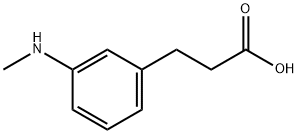 Benzenepropanoic acid, 3-(methylamino)- Struktur