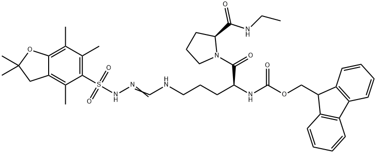 Fmoc-R(Pbf)PNHET Struktur