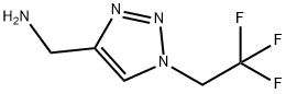 1H-1,2,3-Triazole-4-methanamine, 1-(2,2,2-trifluoroethyl)- Struktur