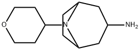 8-Azabicyclo[3.2.1]octan-3-amine, 8-(tetrahydro-2H-pyran-4-yl)- Struktur