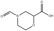 2-Morpholinecarboxylic acid, 4-formyl- Struktur