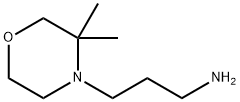 4-Morpholinepropanamine, 3,3-dimethyl- Struktur