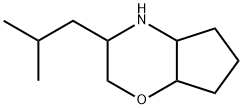 Cyclopent[b]-1,4-oxazine, octahydro-3-(2-methylpropyl)- Struktur