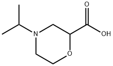 2-Morpholinecarboxylic acid, 4-(1-methylethyl)- Struktur