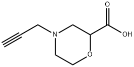 2-Morpholinecarboxylic acid, 4-(2-propyn-1-yl)- Struktur