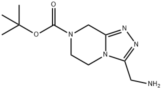 3-Aminomethyl-5,6-Dihydro-8H-[1,2,4]Triazolo[4,3-A]Pyrazine-7-Carboxylic Acid Tert-Butyl Ester(WX140097) Struktur