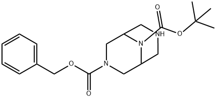 3-Benzyl 9-Tert-Butyl 3,7,9-Triazabicyclo[3.3.1]Nonane-3,9-Dicarboxylate(WX120114) Struktur