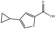 4-cyclopropylthiophene-2-carboxylic acid Struktur