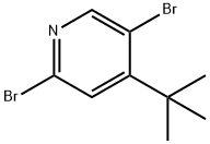 Pyridine, 2,5-dibromo-4-(1,1-dimethylethyl)- Struktur