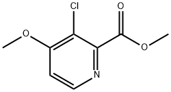 2-Pyridinecarboxylic acid, 3-chloro-4-methoxy-, methyl ester Struktur