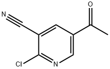 3-Pyridinecarbonitrile, 5-acetyl-2-chloro- Struktur