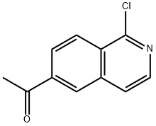 Ethanone, 1-(1-chloro-6-isoquinolinyl)- Struktur