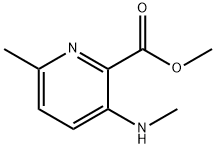 2-Pyridinecarboxylic acid, 6-methyl-3-(methylamino)-, methyl ester Struktur