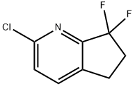 2-Chloro-7,7-difluoro-6,7-dihydro-5H-cyclopenta[b]pyridine Struktur