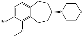 (S)-1-methoxy-7-morpholino-6,7,8,9-tetrahydro-5H-benzo[7]annulen-2-amine Struktur