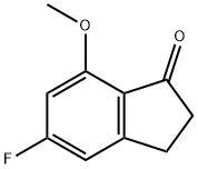 1H-Inden-1-one, 5-fluoro-2,3-dihydro-7-methoxy- Struktur