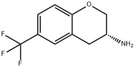 2H-?1-?Benzopyran-?3-?amine, 3,?4-?dihydro-?6-?(trifluoromethyl)?-?, (3R)?- Struktur