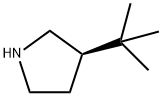 Pyrrolidine, 3-(1,1-dimethylethyl)-, (3R)- Struktur