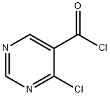 5-Pyrimidinecarbonyl chloride, 4-chloro- Struktur