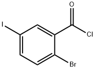 2-bromo-5-iodobenzoyl chloride Struktur