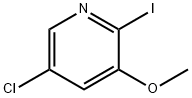 Pyridine, 5-chloro-2-iodo-3-methoxy- Struktur