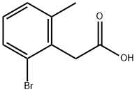 Benzeneacetic acid, 2-bromo-6-methyl- Structure