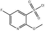 5-fluoro-2-methoxypyridine-3-sulfonyl chloride Struktur