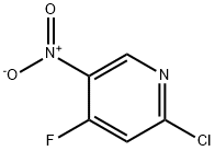 Pyridine, 2-chloro-4-fluoro-5-nitro- Struktur