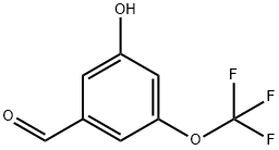 3-Hydroxy-5-(trifluoromethoxy)benzaldehyde Struktur