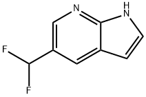 5-Difluoromethyl-1H-pyrrolo[2,3-b]pyridine Struktur