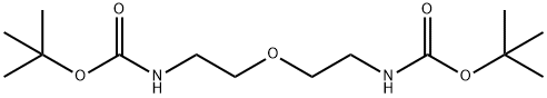 5,10-Dioxa-2,8-diazadodecanoic acid, 11,11-dimethyl-9-oxo-, 1,1-dimethylethyl ester Struktur