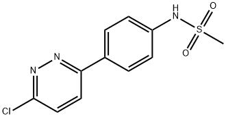 Methanesulfonamide, N-[4-(6-chloro-3-pyridazinyl)phenyl]- Struktur